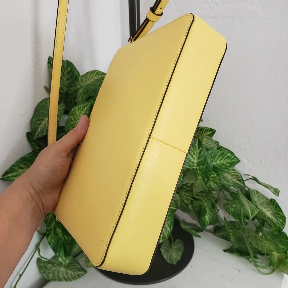 Kate Spade Yellow Safiano Leather- Rory Feminine Coastal Organizer